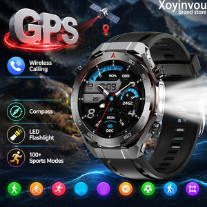 Montre connectée sportive <span class=keywords><strong>W10</strong></span> <span class=keywords><strong>Pro</strong></span>, silicone, lampe torche LED, GPS, suivi d'activités, moniteur de fréquence cardiaque, compatible appels, Android - Product Image 2