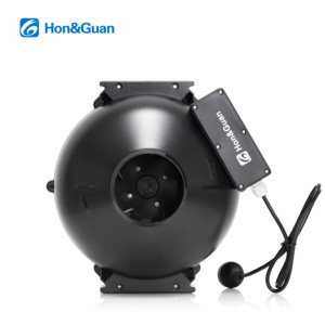 Ventilateur <span class=keywords><strong>centrifuge</strong></span> Hon&Guan super silencieux de 4 pouces avec doublure en coton insonorisant, ventilateur <span class=keywords><strong>centrifuge</strong></span> circulaire silencieux électrique en PP - Product Image 2