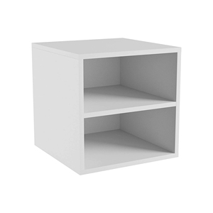 Mesa auxiliar de madera para sala de estar, mesita de noche con cubo Modular apilable - Product Image 1