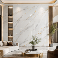 Panneau mural en PVC de haute qualité, effet marbre, imperméable, 1,8 m, 3 mm, panneau mural UV pour usage intérieur