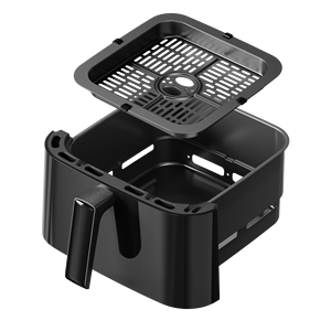 Friteuse à <span class=keywords><strong>air</strong></span> <span class=keywords><strong>Silvercrest</strong></span> de petite taille, sans huile, numérique, électrique, carrée, en plastique, à panier unique, nouvelle mode 2025, 6,5 L - Product Image 6