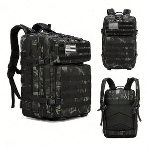 Low MOQ 900D Oxford Hiking <b>Backpack</b> 45L Molle Pouch Assault Pack Camping OEM Tactical <b>Backpack</b> - Product Image 1