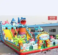 Factory Inflatable Slide Combo ,Giant Inflatable Hippo Slide ,Kids Slide Indoor Play Set