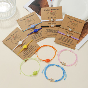 <b>Braided</b> Bracelet Hawaiian Style Alloy Turtle Charm Couple Jewelry Unisex Fashion <b>Accessory</b> - Product Image 1