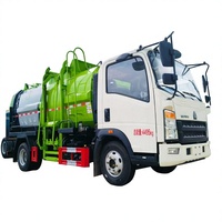 Camion de collecte des déchets alimentaires HOWO, camion de collecte des ordures de restauration haute performance, adapté aux restaurants