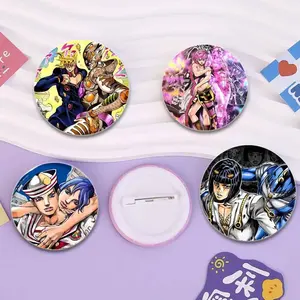 Broche de Anime Jojo's Bizarre Adventure, JOLYNE <span class=keywords><strong>CUJOH</strong></span> FF Kujo Jotaro, Pin de Dibujos Animados, Insignia de Cosplay para Ropa, Mochila, Decoración, Regalo - Product Image 2