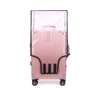 UOO Bagage à main de petite taille, étanche à la poussière, transparent, <span class=keywords><strong>organisateur</strong></span> de voyage, chariot en PVC, <span class=keywords><strong>housse</strong></span> de <span class=keywords><strong>valise</strong></span> pour bagages - Product Image 3