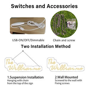 ป้ายไฟนีออน LED ตกแต่งโลโก้ที่กำหนดเองได้สัญลักษณ์ "Love Ends" สำหรับร้านเสริมสวยและสตูดิโอแต่งหน้า - Product Image 2