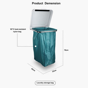 <span class=keywords><strong>Chariot</strong></span> <span class=keywords><strong>de</strong></span> blanchisserie Setbest, <span class=keywords><strong>chariot</strong></span> à déchets <span class=keywords><strong>en</strong></span> plastique et acier, <span class=keywords><strong>chariot</strong></span> <span class=keywords><strong>de</strong></span> nettoyage pour hôpitaux, hôtels et soins matinaux, à usage commercial - Product Image 3