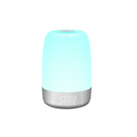 Lampes colorées pour la maison, lumière de nuit à réglage de couleur RGB, simulateur d'aube, réveil, commande tactile, rechargeable, lumière décorative pour la chambre d'enfant