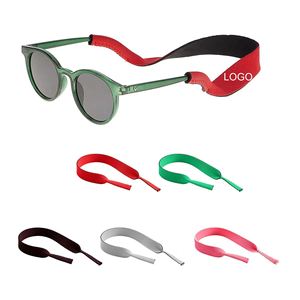 Cordon de cou sportif en néoprène flottant avec logo personnalisé imprimé, support de lunettes, sangle de retenue pour lunettes de soleil et lunettes de vue - Product Image 1