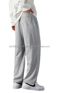 OEM POLIÉSTER ALGODÓN CVC ROPA DEPORTIVA AL AIRE LIBRE CÓMODOS PANTALONES HOMBRES SUELTOS PANTALONES TRANSPIRABLES PERSONALIZABLE BARATO - Product Image 5