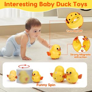 Juguete <span class=keywords><strong>de</strong></span> plástico duradero para madre, pato, patitos para gatear, <span class=keywords><strong>desarrollo</strong></span> del bebé, regalo <span class=keywords><strong>de</strong></span> tiempo <span class=keywords><strong>de</strong></span> barriga para 2 a 4 años, San Valentín, Baby Shower - Product Image 3