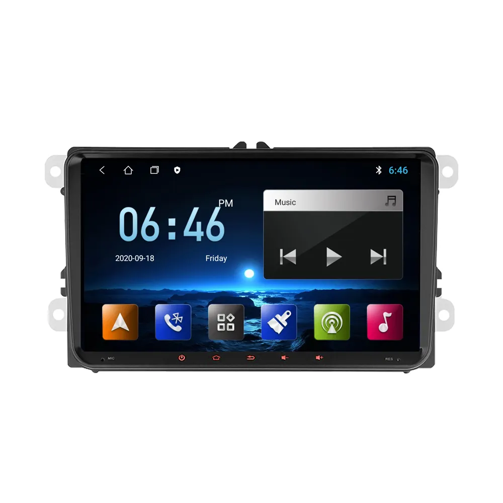 Universal 9 Zoll Android Auto DVD-Player BT Musik Auto Auto 2din Auto Stereo für VW Android 11Player