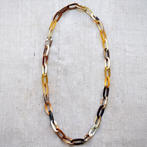 MN EXPORTS Collier en corne naturelle, style animalier, bijoux bohèmes, chaîne à maillons unique, faite à la main, durable, pour hommes - Product Image 1