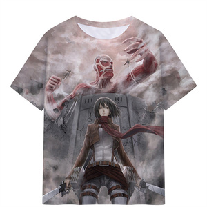 36 Diseños de Camisetas de Anime de Shingeki No Kyojin, Mikasa Ackerman, Rivaille, en Material de Seda de Leche, para Mujeres, Hombres y Niños - Product Image 6