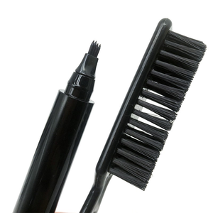 Kit de remplissage de <span class=keywords><strong>barbe</strong></span> pour hommes, stylo de remplissage rétractable et durable résistant à l'eau, amélioration de la brosse et du point à cheveux - Product Image 5
