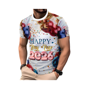 Nuovo anno 2026 edizione per le vacanze all'ingrosso Custom Singer <span class=keywords><strong>Tupac</strong></span> Hip Hop t-shirt manica corta 100% poliestere vestibilità regolare da uomo - Product Image 1