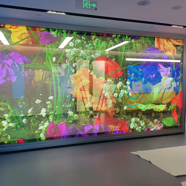 Film LED Display Fast Installation Transparent Adhesive Super Slim LED Screen Display Glass Window Wall