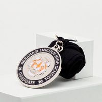 Vente en gros pas de commande minimum logo design personnalisé médaille en métal moulage sous pression placage or médaille souvenir graduée