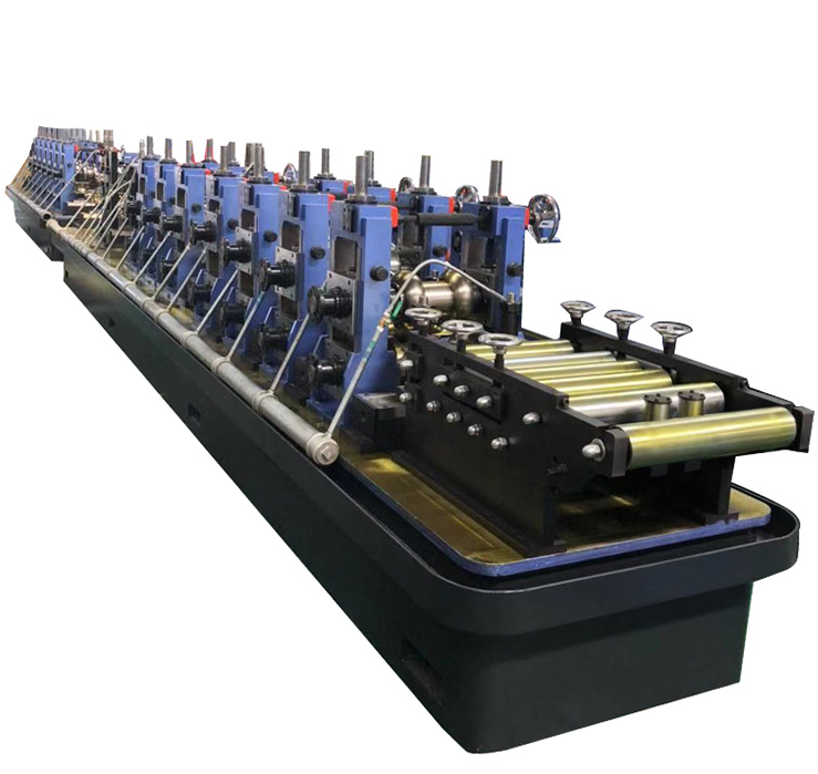 ERW tube mill straight seam rectangle high tensile pipe making machine