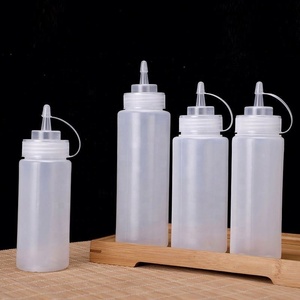 Hot 8oz <b>Plastic</b> <b>Squeeze</b> <b>Bottle</b> With Cap for Honey Ketchup Soya Chili - Product Image 5