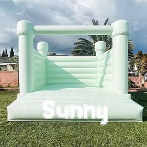 Château gonflable blanc pour mariage, fête en plein air, enfants et adultes, château gonflable pour mariage, toboggan combiné avec <span class=keywords><strong>ballon</strong></span> - Product Image 5