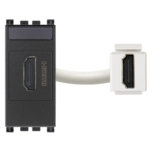 ช่องเสียบ HDMI 2.1b สีเทา ความยาว 14.2 ซม. สำหรับปลั๊กและเต้ารับ - Product Image 1