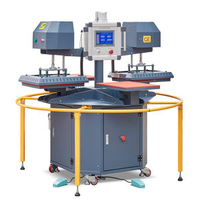 آلة الضغط الحراري ذات اللوح الدوار الأوتوماتيكي بالكامل ، أربع محطات DTF تي شيرت ، آلة الضغط الحراري 40x60cm - Product Image 6