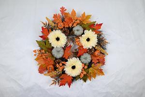 Décoration de porte personnalisée populaire décorations d'automne d'Halloween couronne de chrysanthème - Product Image 3