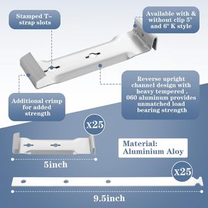 Support de Gouttière en Aluminium Personnalisé par l'Usine, <span class=keywords><strong>Clip</strong></span> de <span class=keywords><strong>Fixation</strong></span> Robuste pour l'Installation de Drainage de Toit - Product Image 3