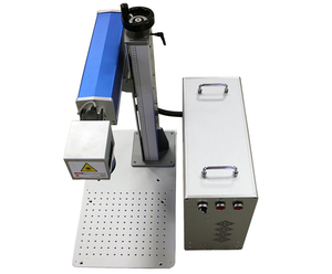 Máquina de Marcado Láser de Fibra de Color Mopa Raycus Shell 60w G20 Pequeña con Mesa de Trabajo - Product Image 2