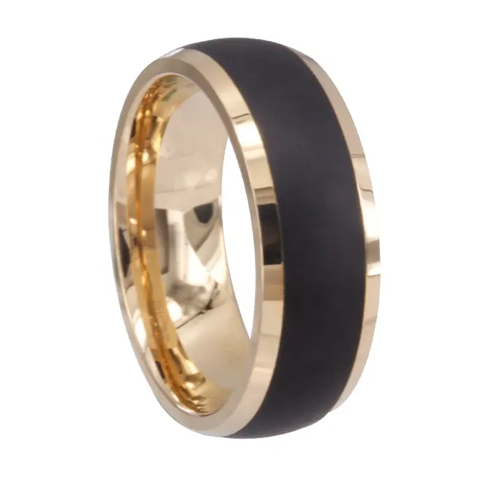 SZ cheng เครื่องประดับ เครื่องประดับแต่งงานที่กําลังมาแรง แหวนทองรุ่นใหม่ แหวนทองกุหลาบสีดําสําหรับผู้ชาย