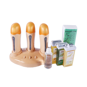 Kit épilatoire pour femme, 3 pièces, pour épilation des poils, cartouche chauffante, appareil à cire, rouleaux, 1 kit - Product Image 1