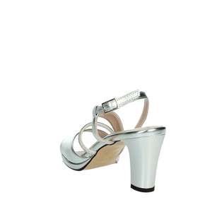 Sandalias de Tacón Alto Cinzia Soft Donna en Color Plateado - Product Image 1