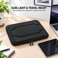 Étui de transport léger et portable pour ordinateur portable en cuir EVA avec logo personnalisé, design simple