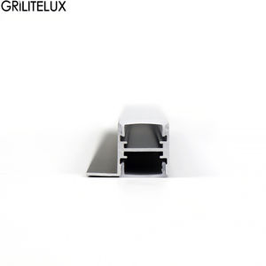 เพิ่มบรรยากาศให้กับตู้ด้วยดีไซน์แบบฝังบางเฉียบ โปรไฟล์อะลูมิเนียมรูปตัวยู 6063 แบบสองด้าน สำหรับไฟชั้นวาง LED - Product Image 3