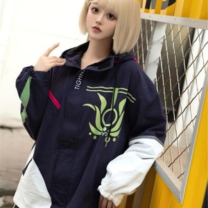 Sudadera con capucha y cremallera para hombre, con estampado 3D bordado, estilo cosplay de Tighnari, de anime, holgada, antiarrugas, para otoño - Product Image 2