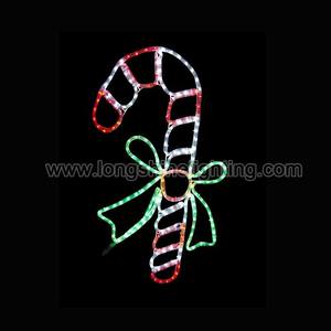 एलईडी प्रबुद्ध कैंडी canes 2D प्रकाश क्रिसमस आकृति प्रकाश बाहर दरवाजा सजावट के लिए - Product Image 3