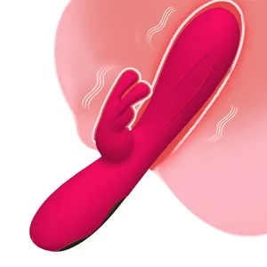 Jl vibrador rabbit de ponto g feminino, brinquedo sexual adulto com 12 velocidades, masturbador vaginal, para mulheres