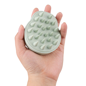 Fornitura di fabbrica spazzola per massaggio del cuoio capelluto per capelli ecologica spazzola per Shampoo esfoliante per capelli per uso asciutto e bagnato - Product Image 2