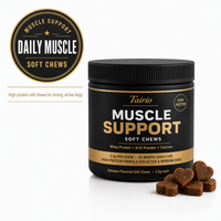 Complément Masticable pour Chiens : Prise de Masse Musculaire, Protéines de Lactosérum, Énergie et Force – Friandises Tendres pour l'Entraînement Quotidien Actif – Naturel et Premium – ODM