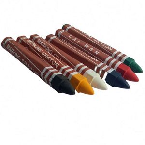 Lot de 12 crayons de cire de paraffine de couleurs variées pour marquage industriel de pneus avec logo personnalisé et emballage OEM, longueur 10,8 cm - Bonvan - Product Image 1