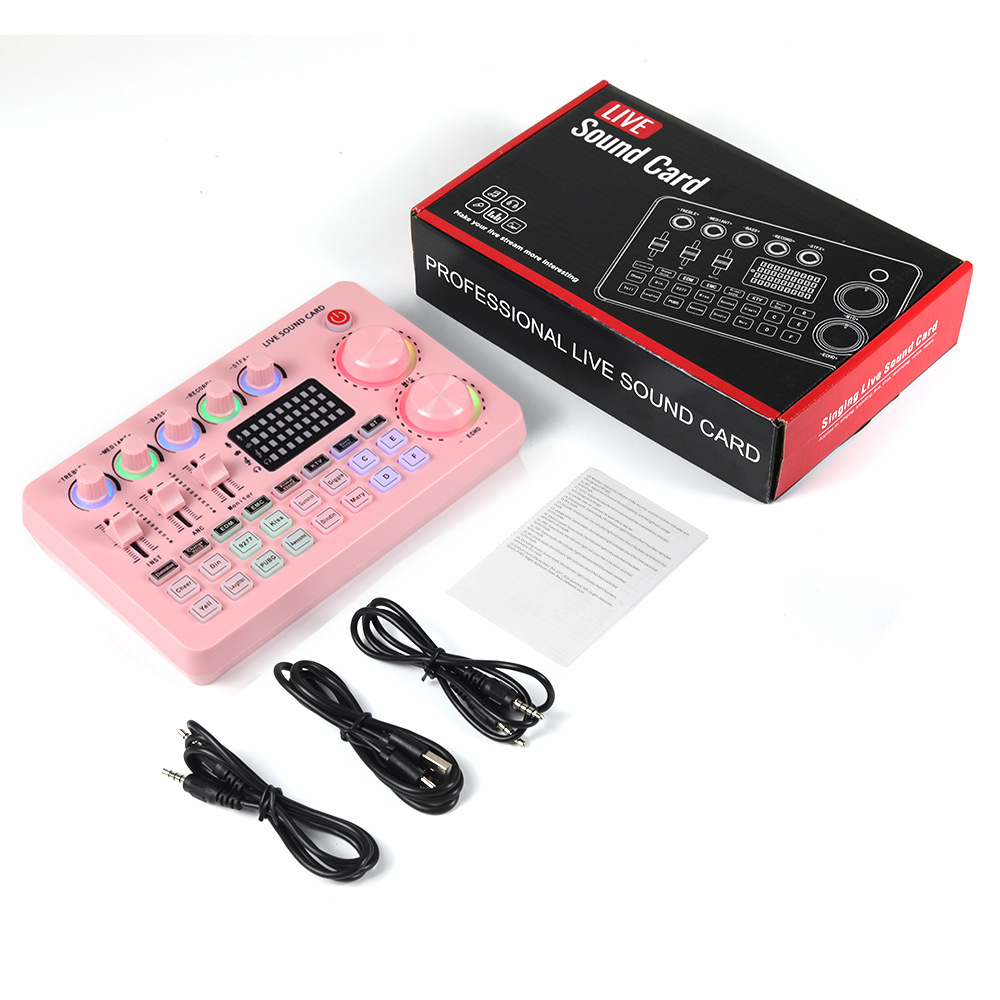 Tarjeta de sonido M1 rosa