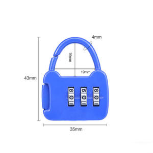 ล็อครหัสกระเป๋าเดินทางขนาดเล็กหลากสีมีซิปล็อคกระเป๋าสมุดบันทึกกระเป๋ากุญแจขนาดเล็ก - Product Image 5