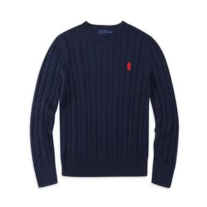 <span class=keywords><strong>Maglione</strong></span> Pullover da <span class=keywords><strong>Uomo</strong></span> in Lana Merino Sottile con Logo Personalizzato e Codice QR Ricamato - Product Image 1