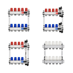 Üretici Büyük Debili Akıllı Kontrol 304 Paslanmaz Çelik Debimetre 230v Yerden Isıtma Kollektör Seti HVAC Sistemleri için - Product Image 5