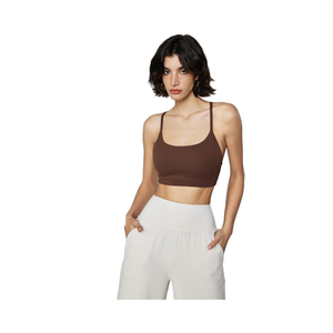 Sujetador deportivo para mujer <span class=keywords><strong>Wow</strong></span>, Top de Yoga transpirable, Correa fina para el hombro, almohadilla para el pecho, absorción de golpes, ropa interior de Pilates para Fitness que combina con todo - Product Image 6