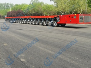 Transporteur modulaire autopropulsé LIANGYU haute capacité SPMT, <span class=keywords><strong>remorque</strong></span> modulaire à suspension hydraulique robuste 44T/axe - Product Image 6