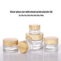 5g 10g 20g 30g 50g 100g vide crème pour les yeux emballage cosmétique en plastique couvercle en aluminium pot en verre